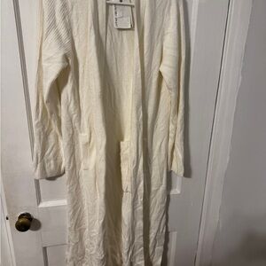 Barefoot Dreams Ivory Open Cardigan